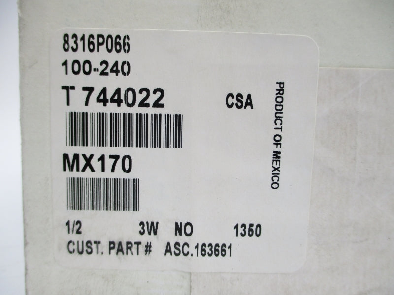 ASCO 8316P066 100-240VDC 10-250PSI 1/2" NSMP