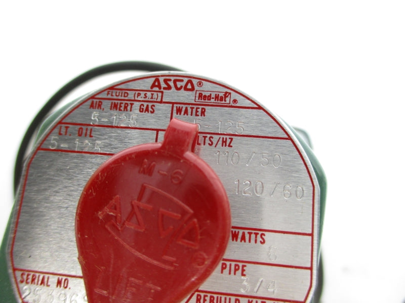 ASCO 8210D9 110/120V 5-125PSI 3/4" NSMP