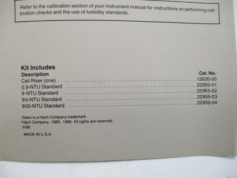 HACH 22956-00 2100A (AS PICTURED) NSMP