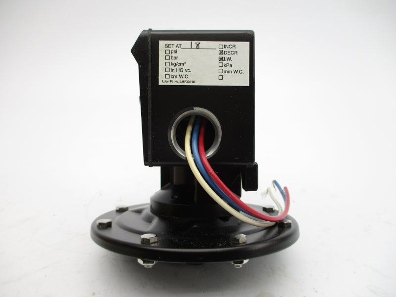 ASHCROFT B464BXFS 480VAC 15A 20PSI -30"H2O/30"H2O NSMP