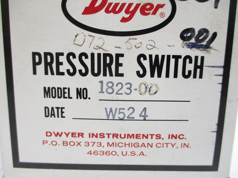 DWYER 1823-00 480VAC 15A 25PSI NSMP