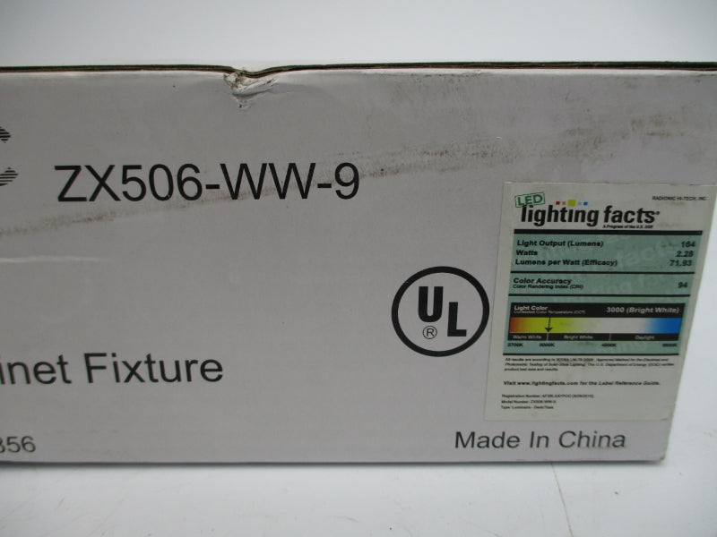 RADIONIC ZX506-WW-9 120VAC 0.2A NSMP