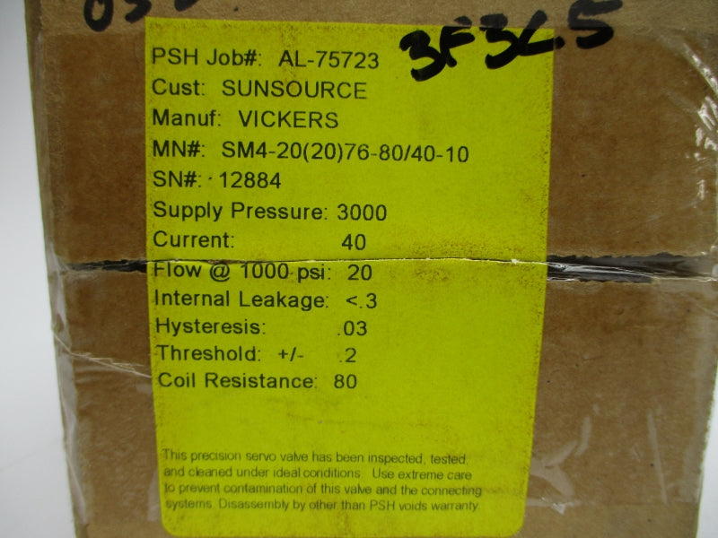 VICKERS SM4-20(20)76-80/40-10 1000PSI NSMP