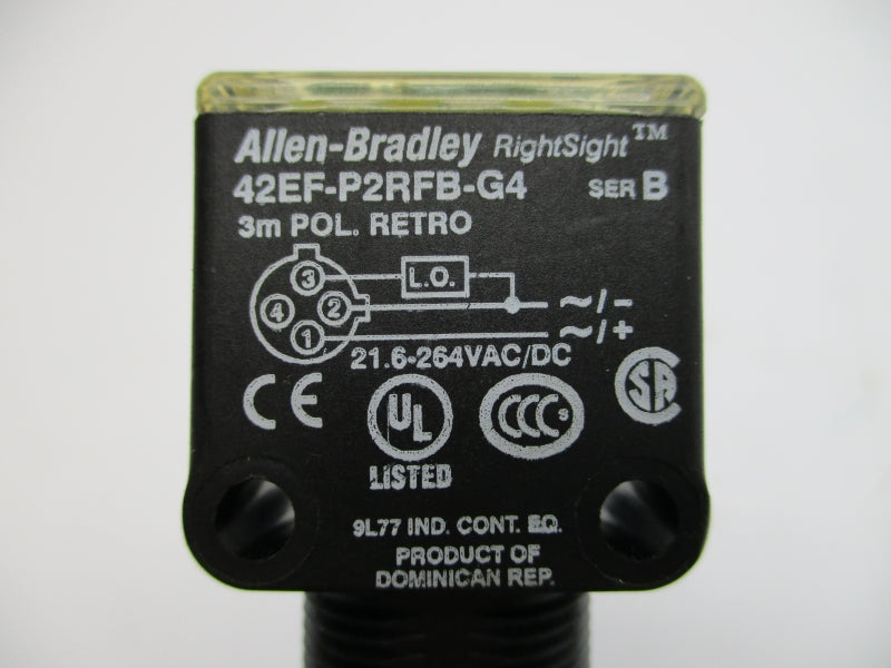 ALLEN BRADLEY 42EF-P2RFB-G4 SER. B 21.6-264VAC/DC NSNP