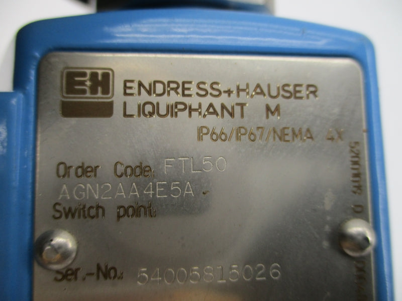 ENDRESS+HAUSER FTL50AGN2AA4E5A FEL54 19-253VAC 6A NSNP