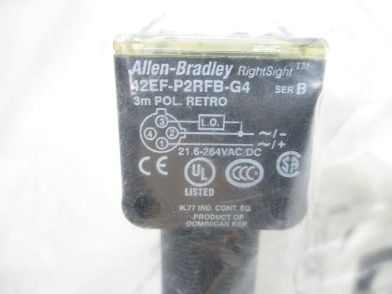 ALLEN BRADLEY 42EF-P2RFB-G4 SER. B 21.6-264VAC/DC NSMP