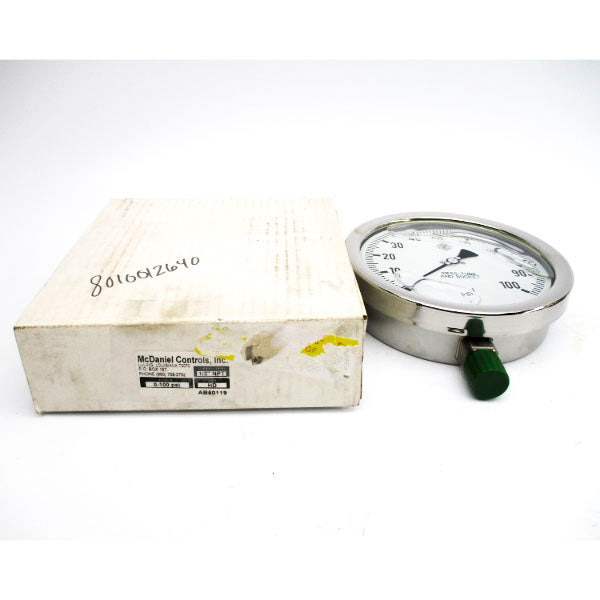 MCDANIEL CONTROLS AB50119 0-100PSI 1/2" NSMP