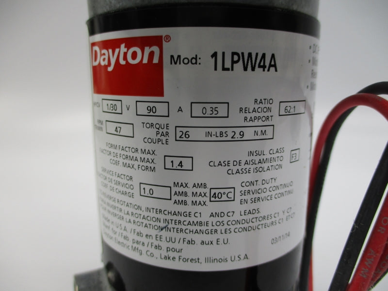 DAYTON 1LPW4A 90V 0.35A NSNP