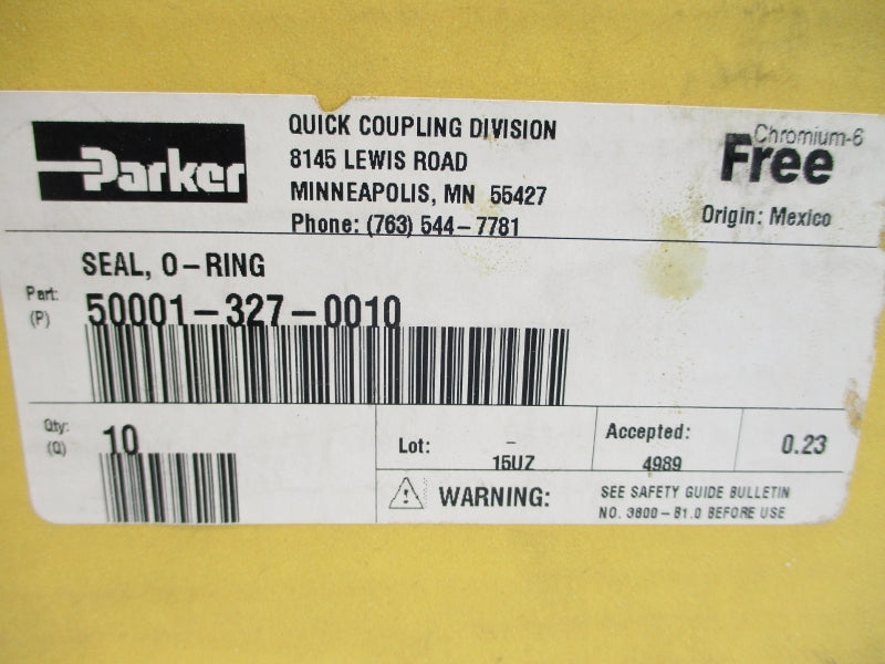 PARKER 50001-327-0010 (PKG OF 10) NSMP