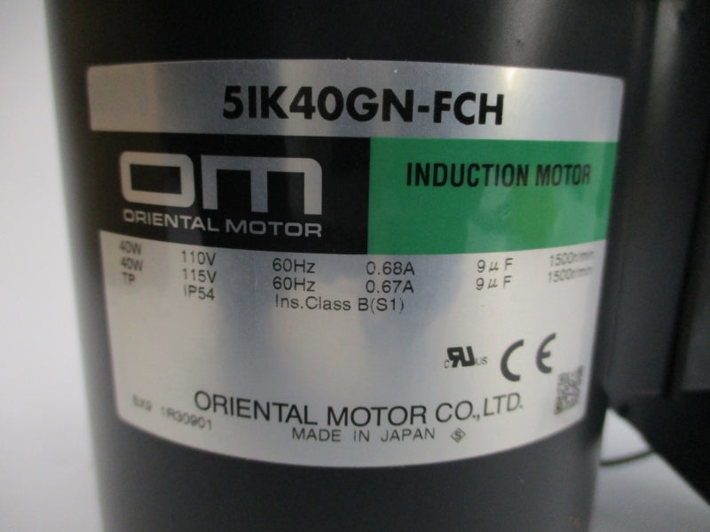 ORIENTAL MOTOR 5IK40GN-FCH 115V 0.67A NSMP