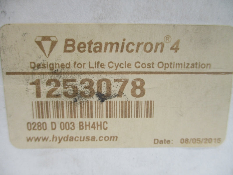 HYDAC 0280D003BH4HC 1253078 NSMP