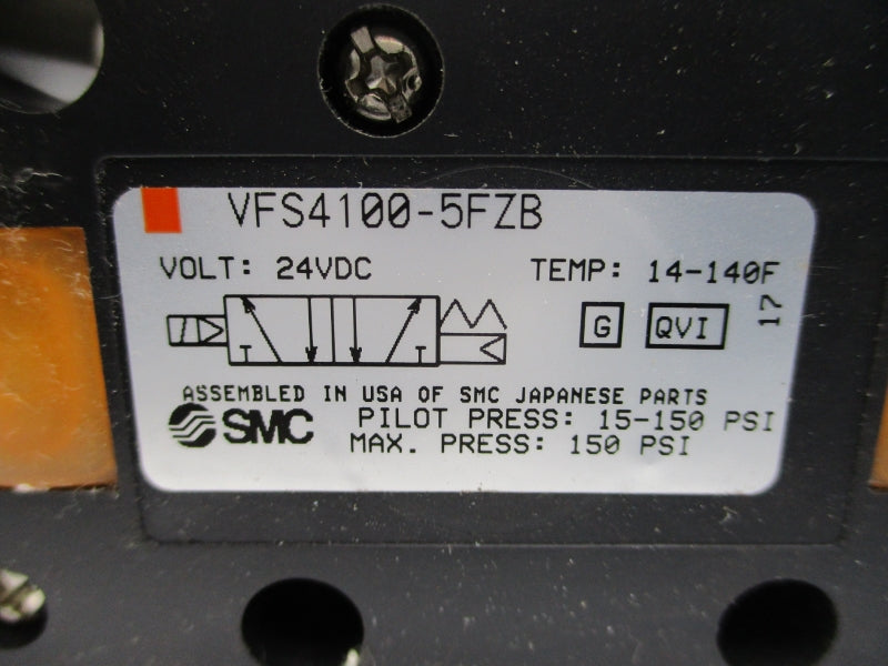 SMC VFS4100-5FZB 24VDC 150PSI NSNP