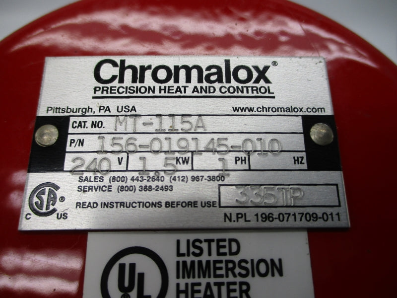 CHROMALOX MT-115A 156-019145-010 240V NSNP