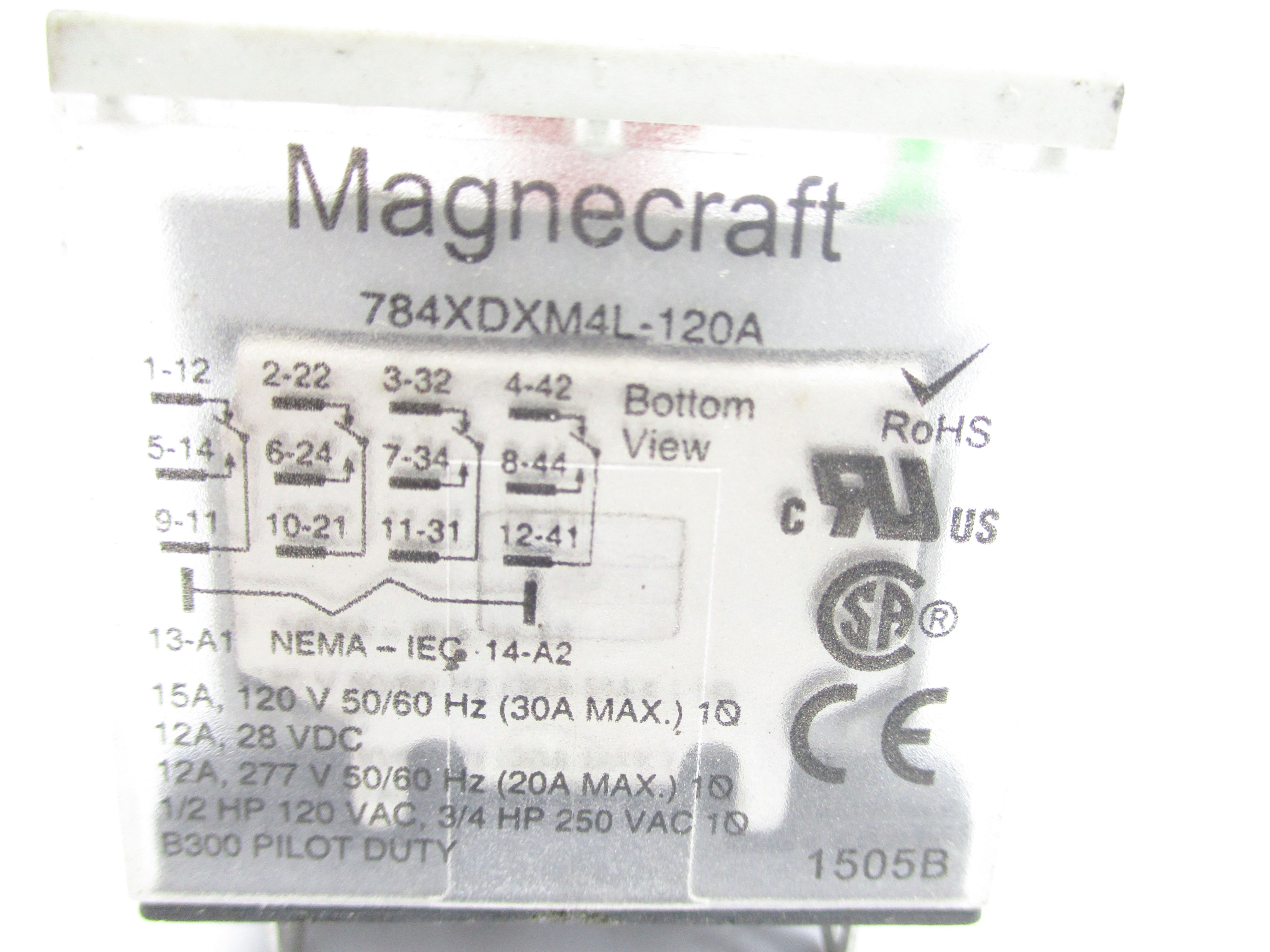SCHNEIDER ELECTRIC 784XDXM4L-120A 120VAC NSNP