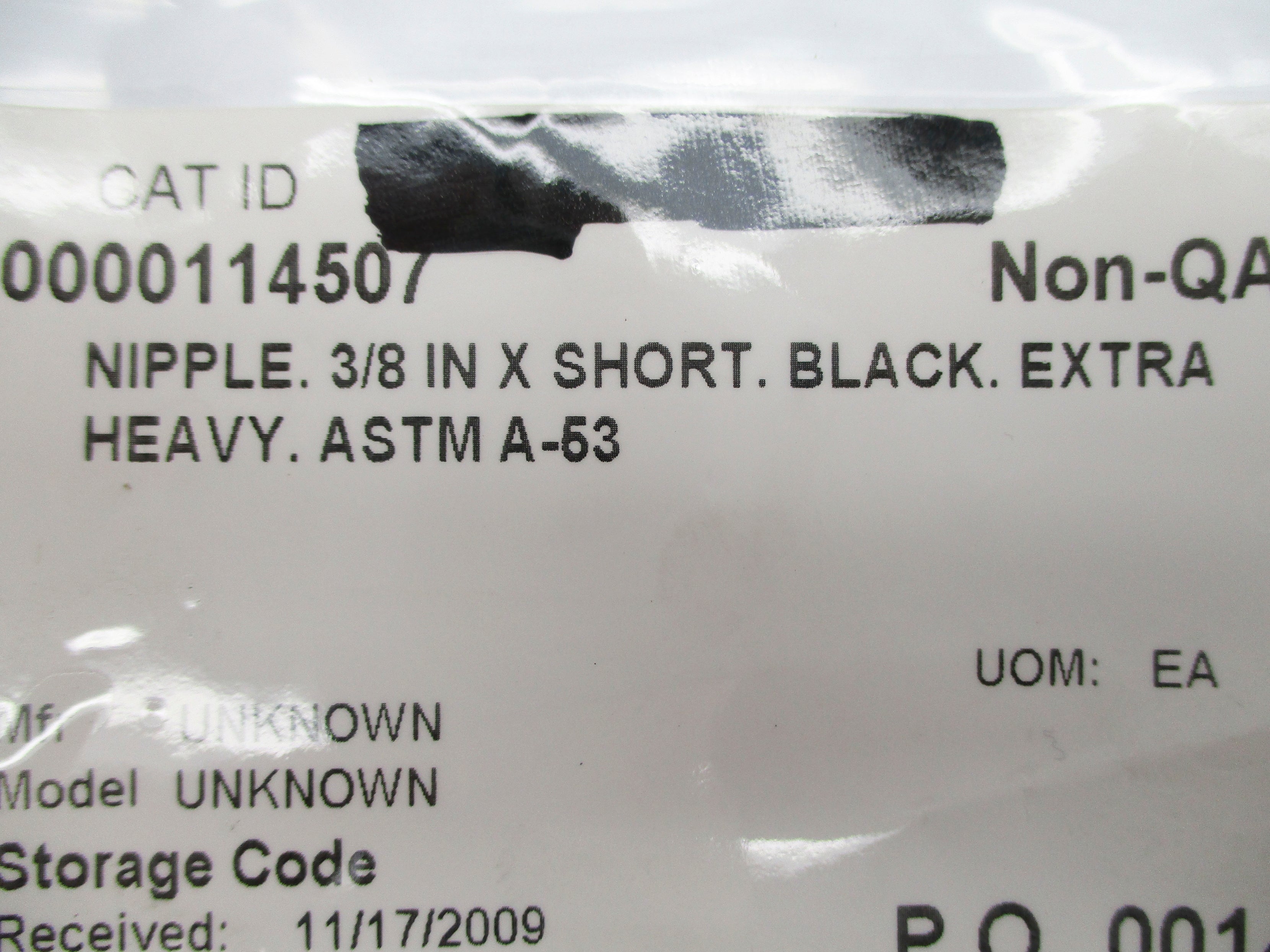 ASTM A-53 3/8" X SHORT NSNP