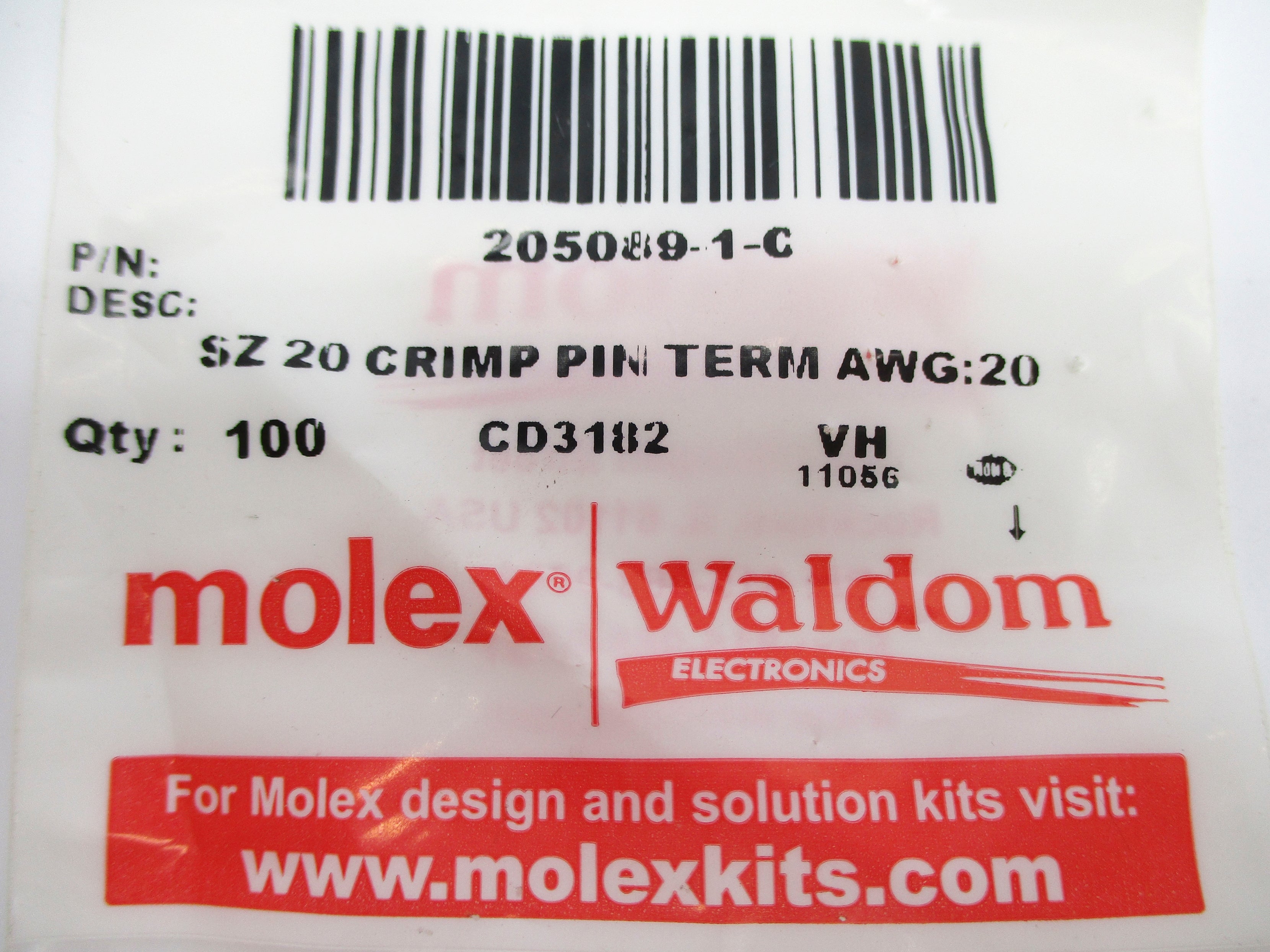 WALDOM 205089-1-C (PKG OF 100) NSMP