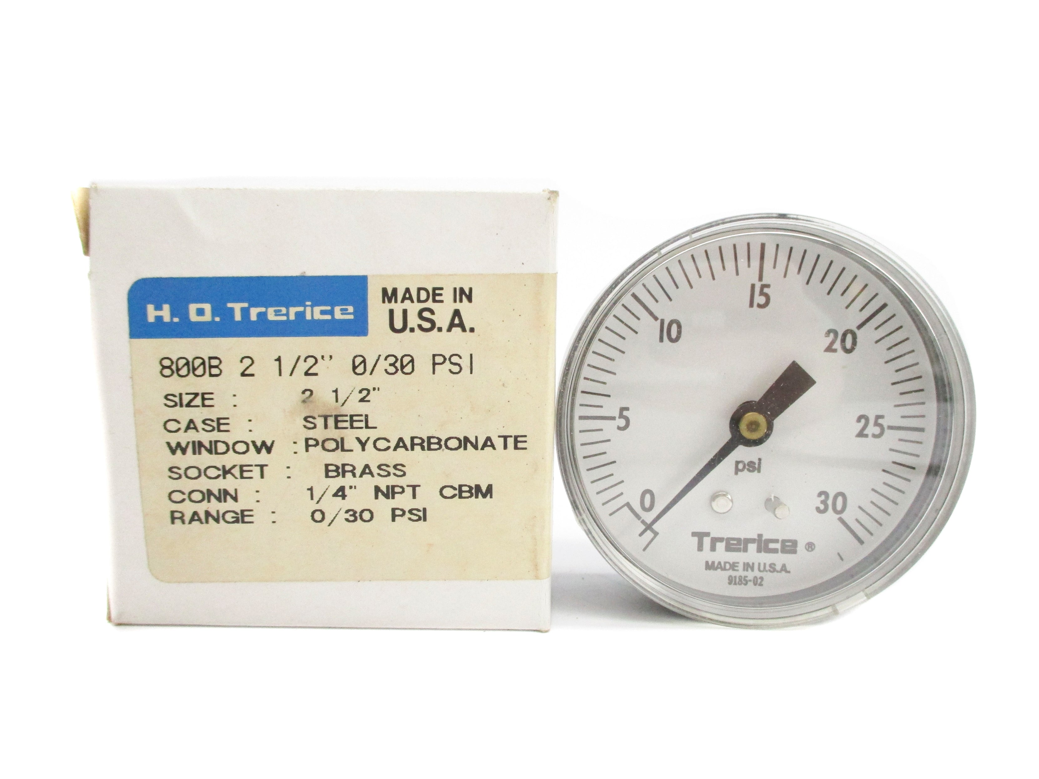 TRERICE 800B-2-1/2-0/30 0-30PSI NSMP