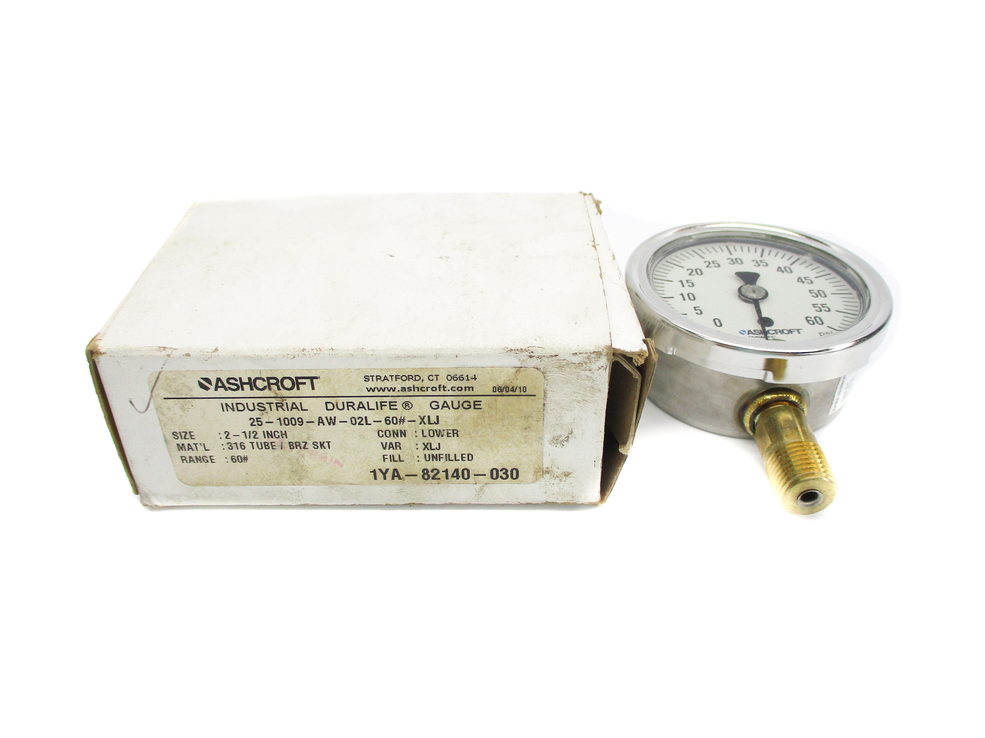 ASHCROFT 251009AW02L60#XLJ 0-60PSI NSMP