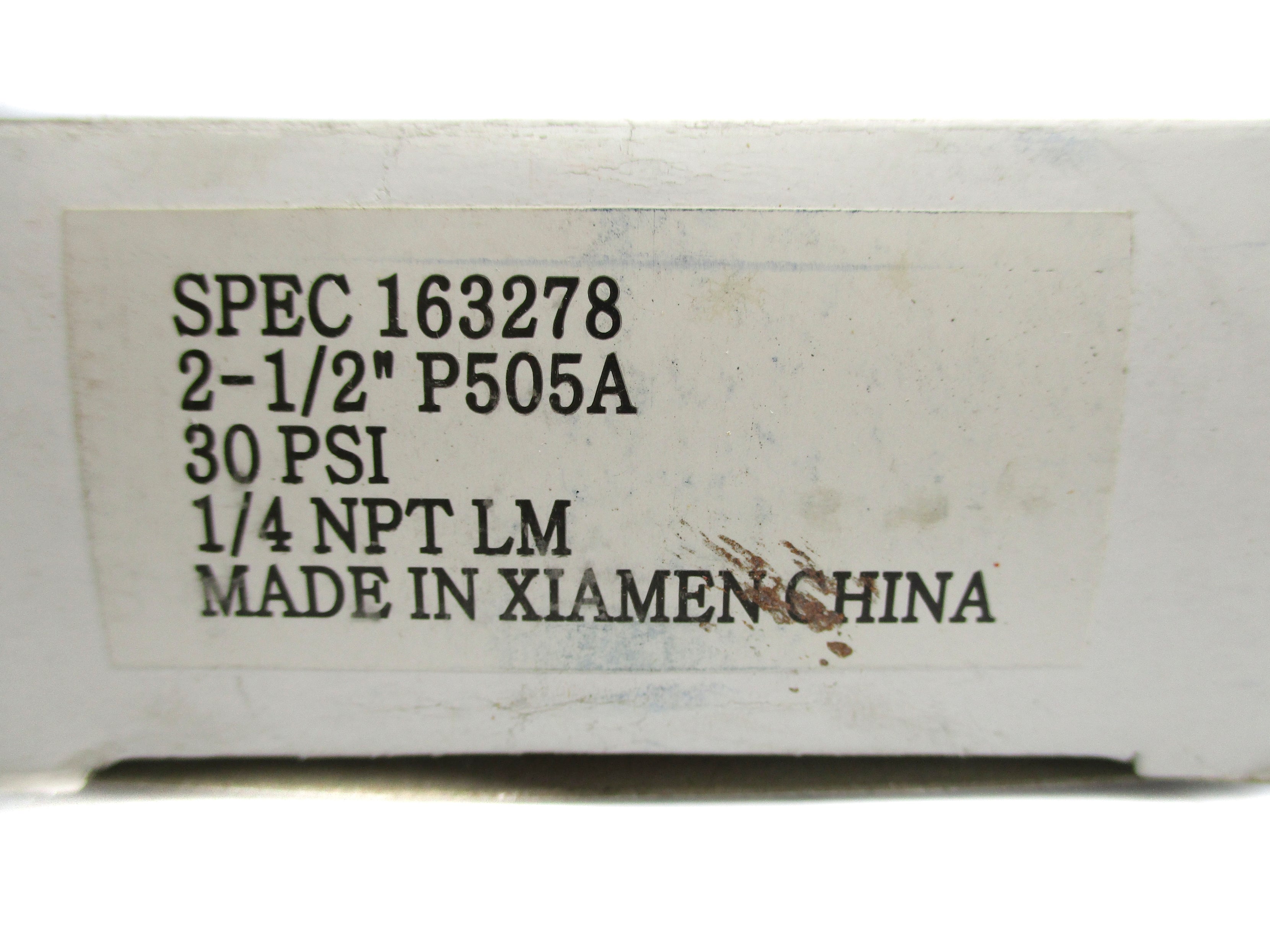 USG 163278 0-30PSI NSMP