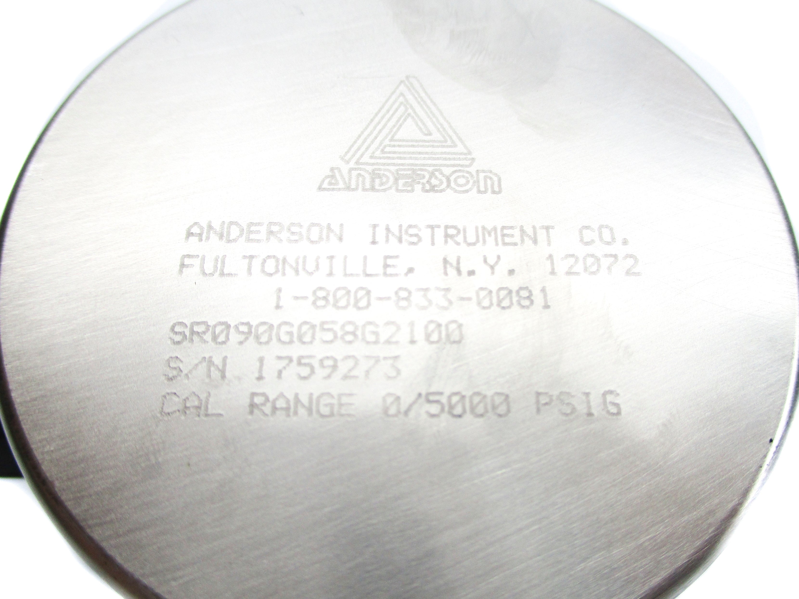 ANDERSON INSTRUMENT SR090G058G2100 0/5000PSIG NSNP