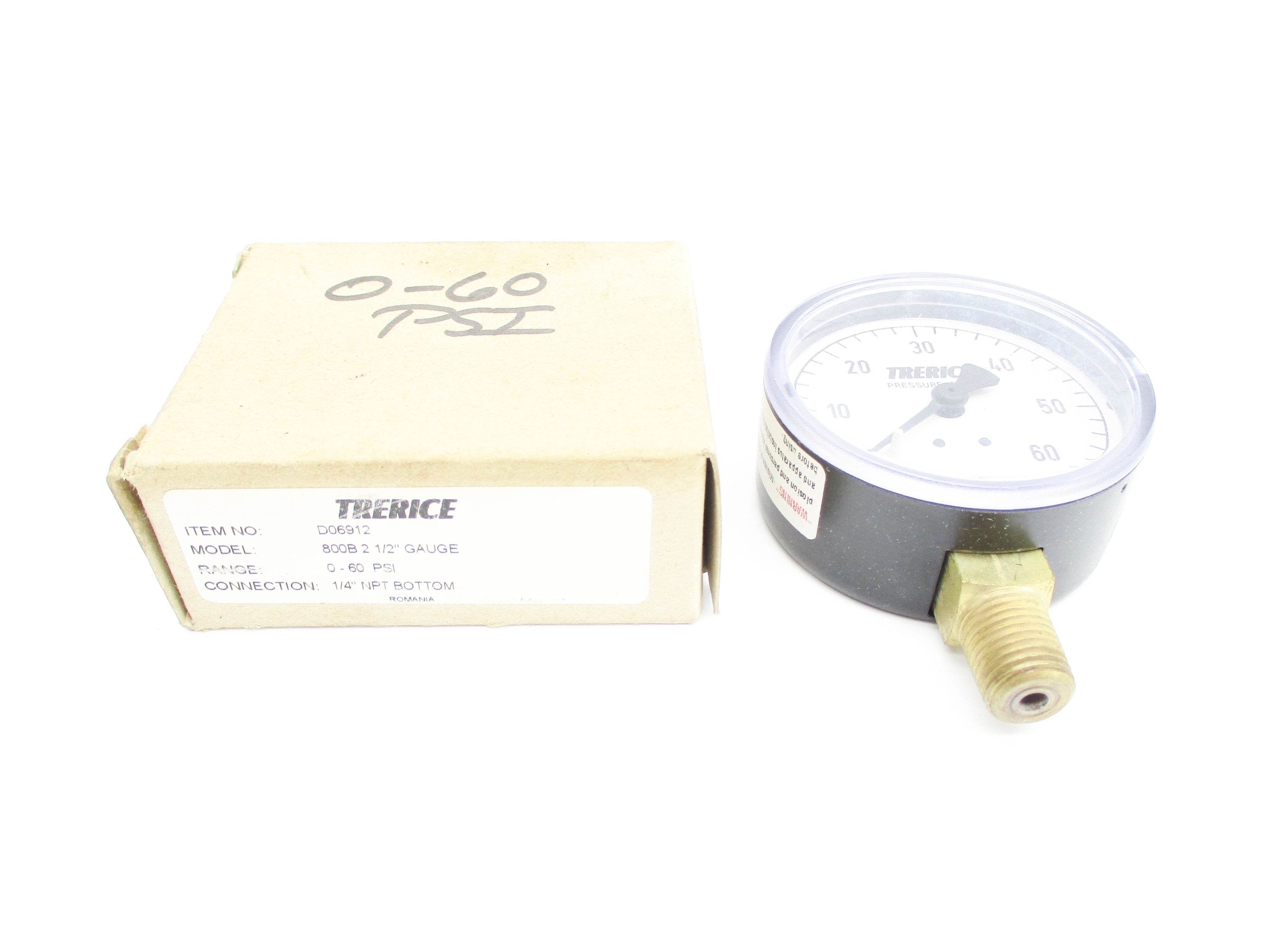 TRERICE 800B-2-1/2 0-60PSI NSMP