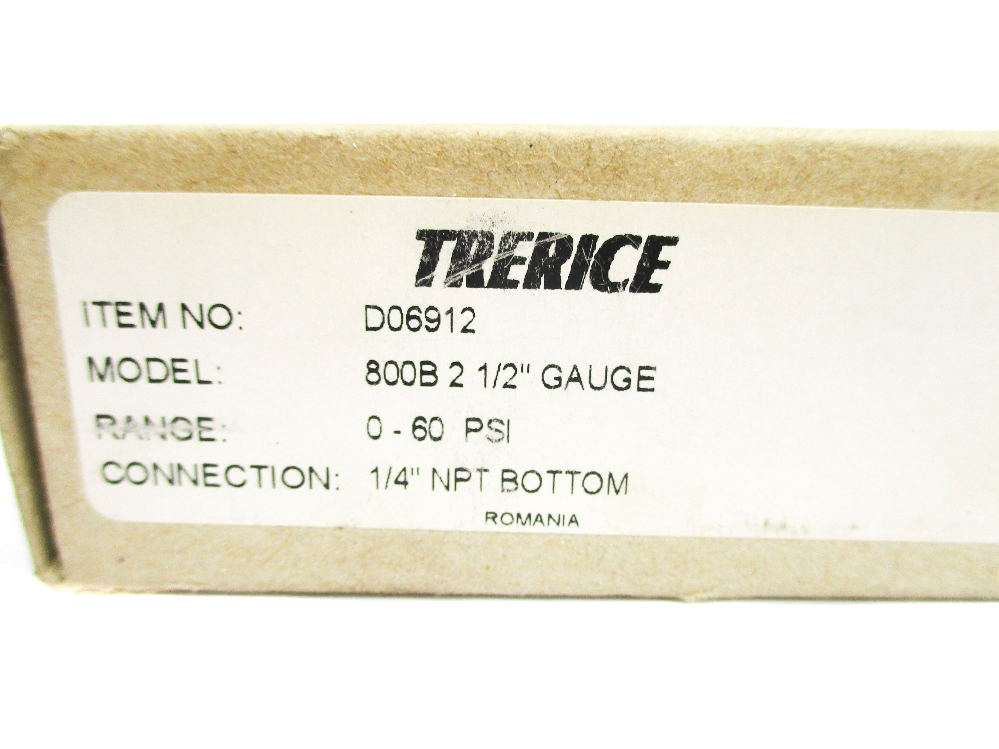 TRERICE 800B-2-1/2 0-60PSI NSMP