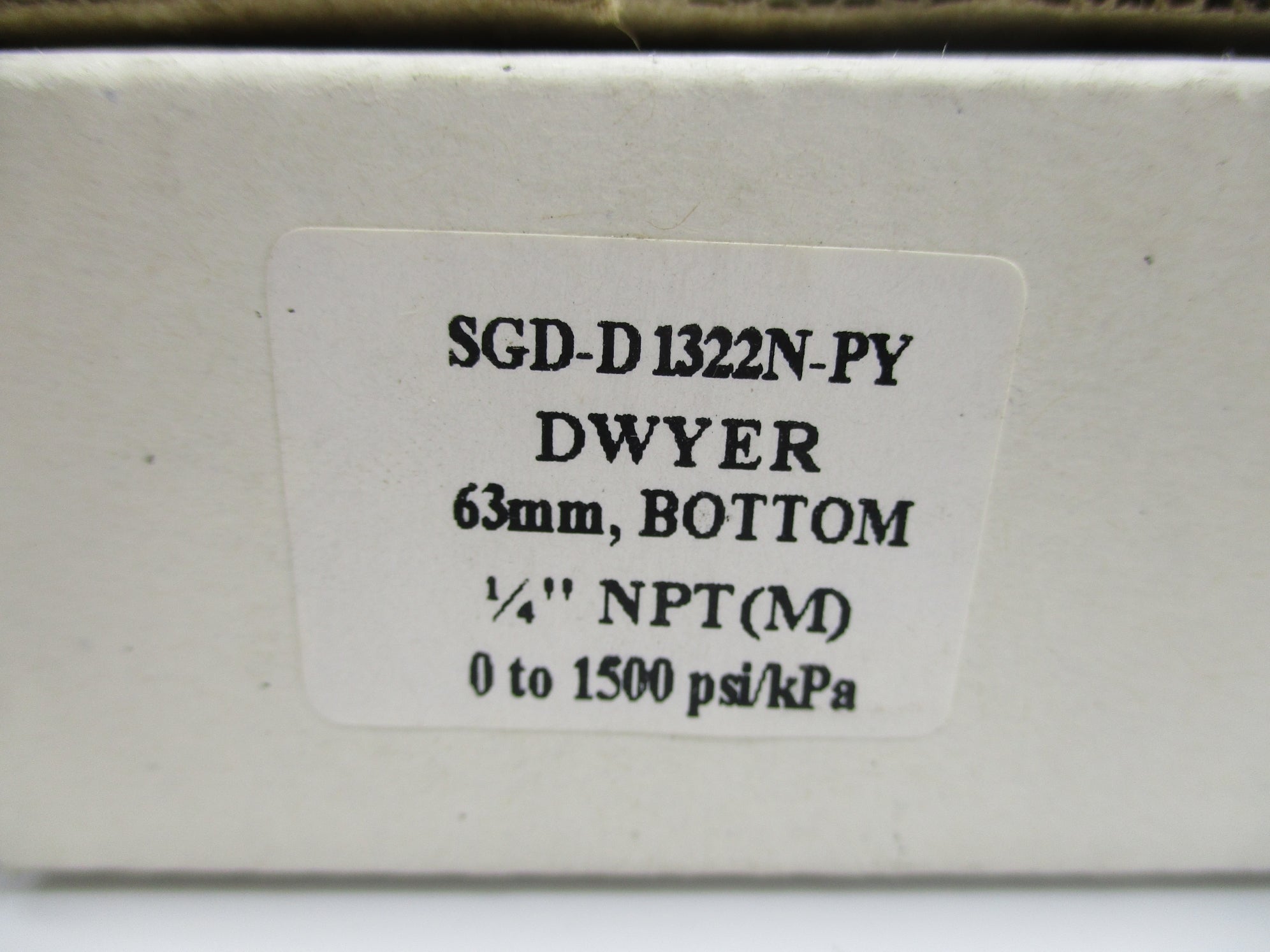 DWYER SGD-D1322N-PY 0-1500PSI NSMP
