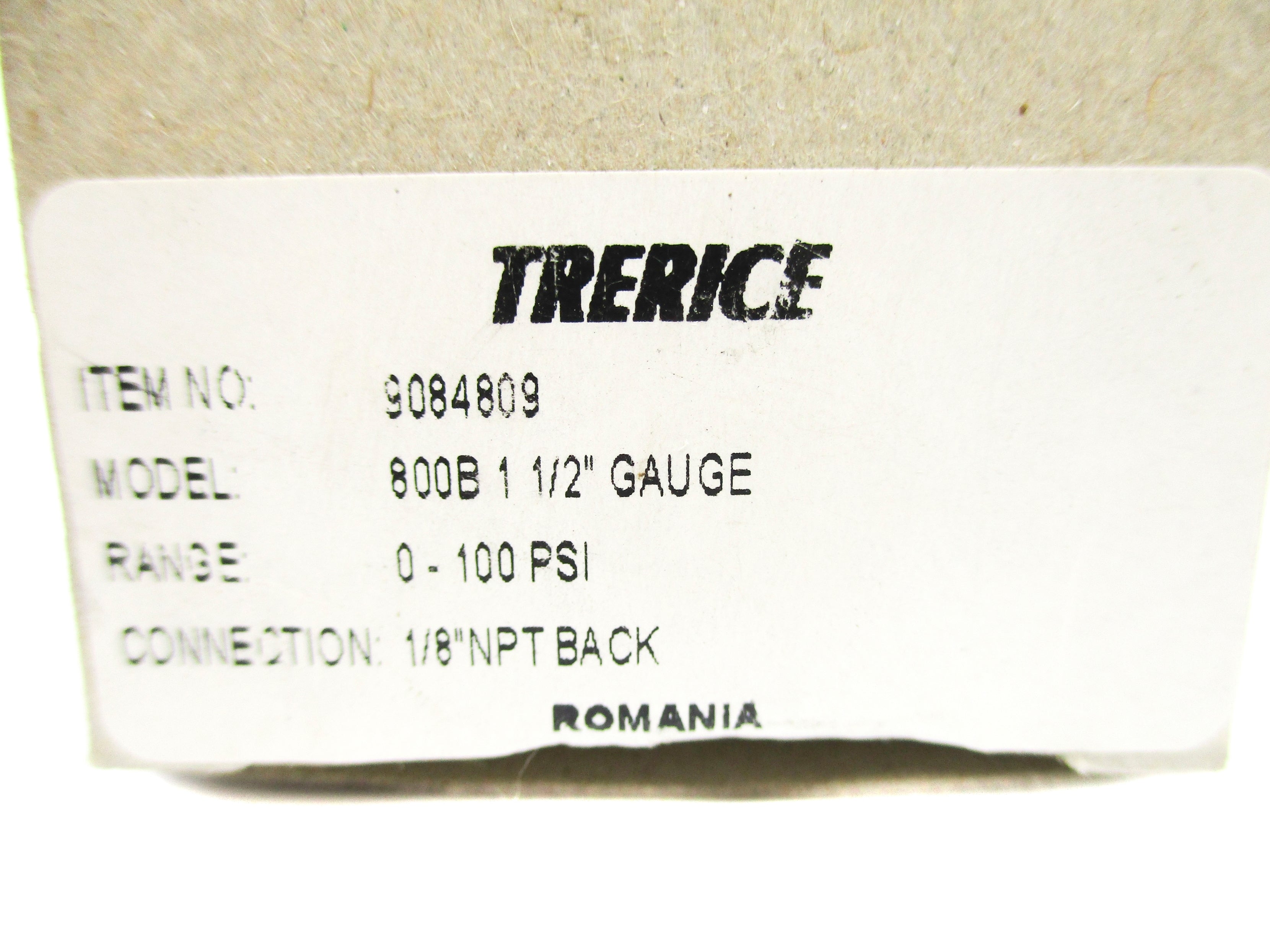 TRERICE 800B-1-1/2 0-100PSI NSMP