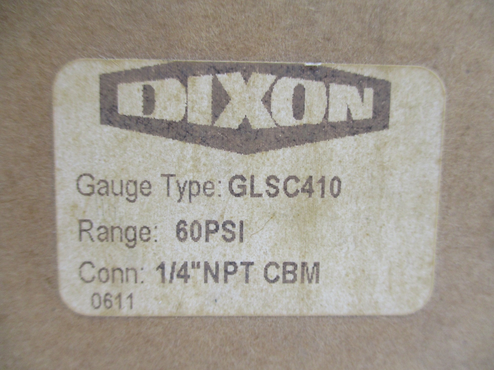 DIXON GLSC410 0-60PSI NSMP