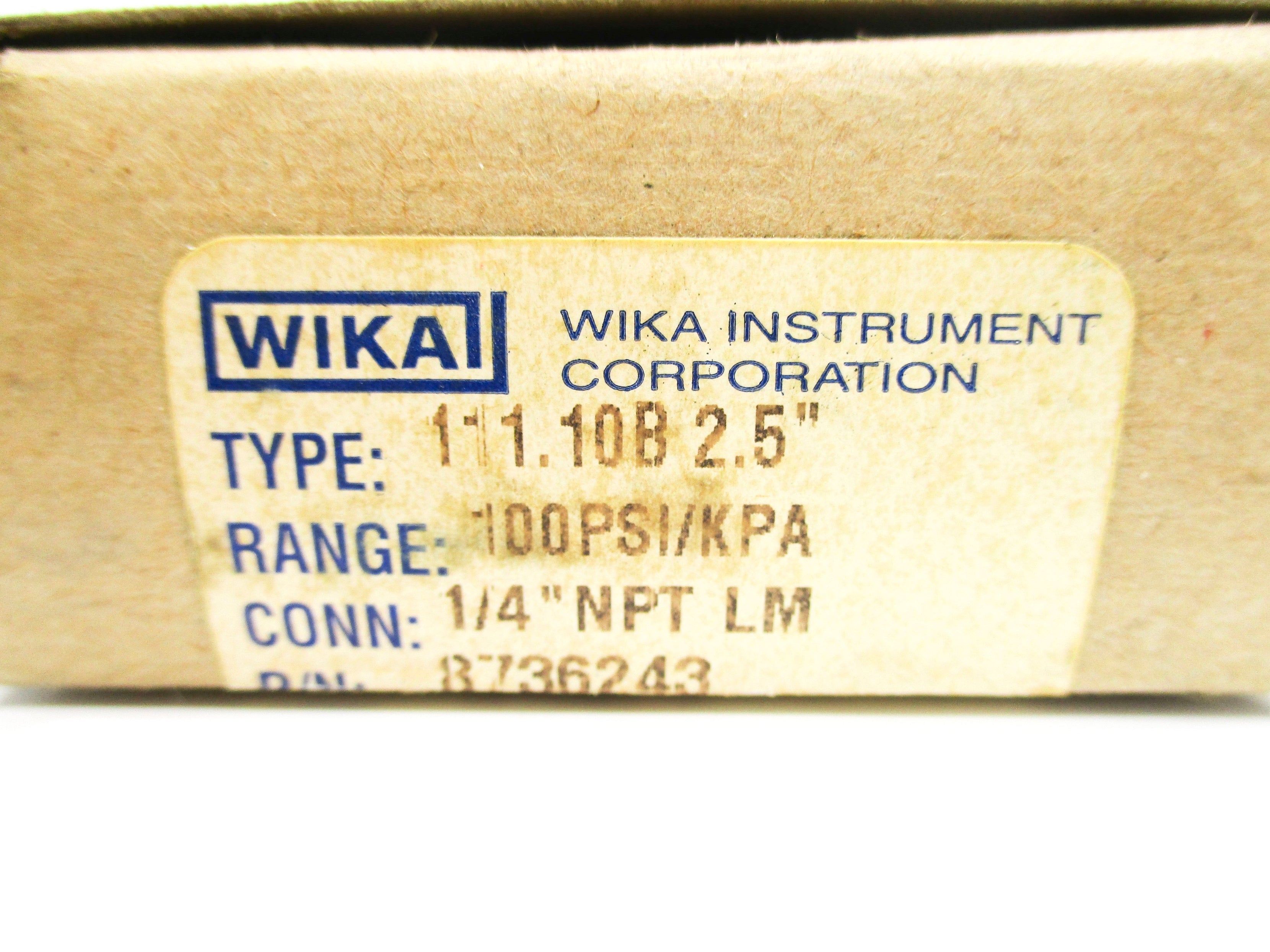 WIKA 8736243 0-100PSI NSMP