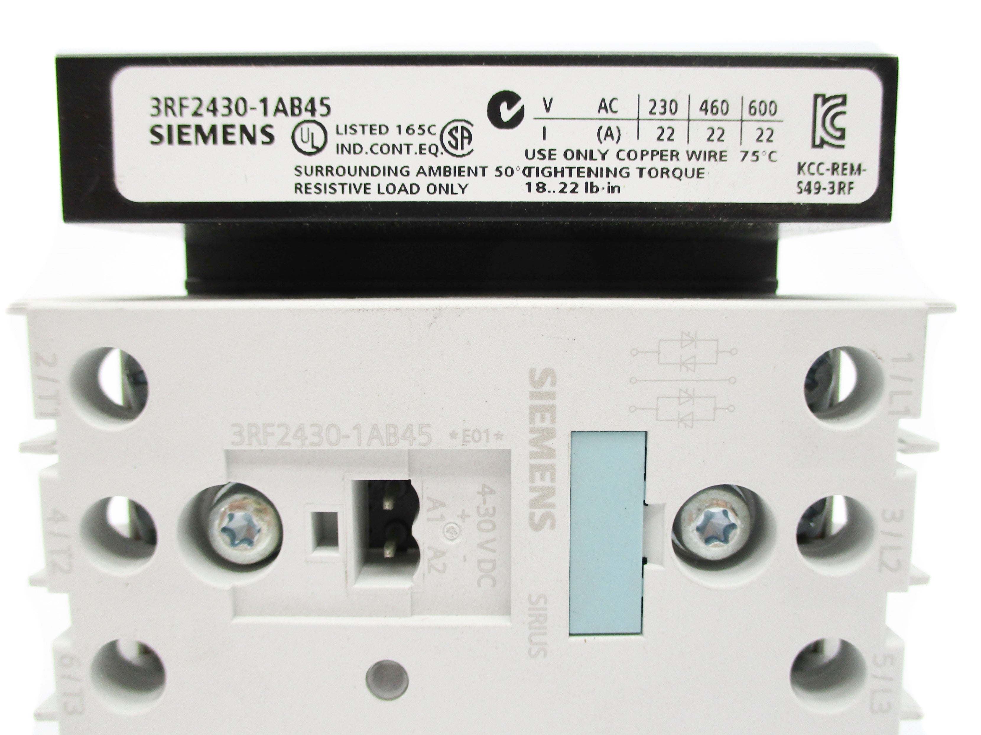 SIEMENS 3RF2430-1AB45 4-30VDC NSNP