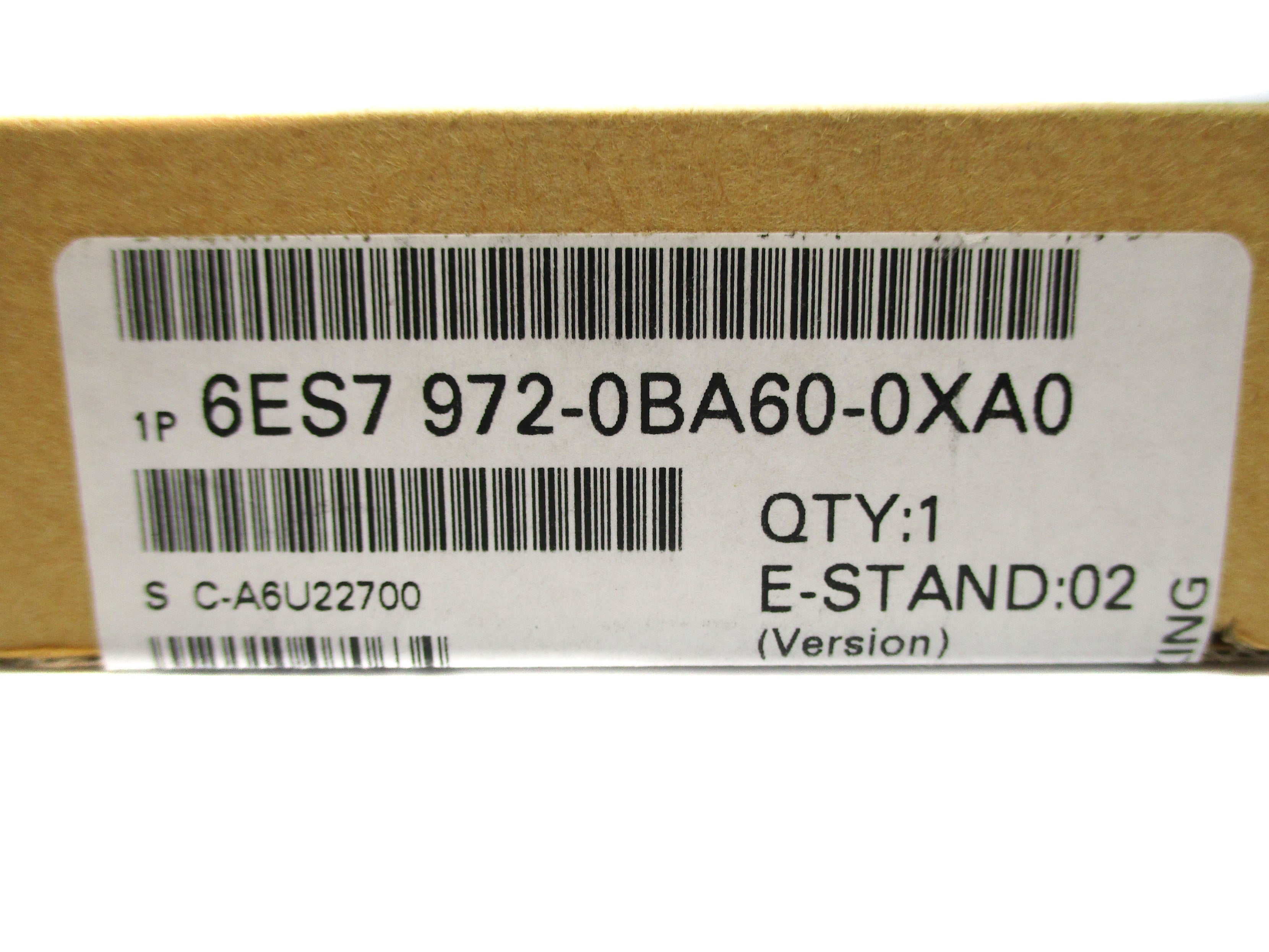 SIEMENS 6ES7972-0BA60-0XA0 NSFS