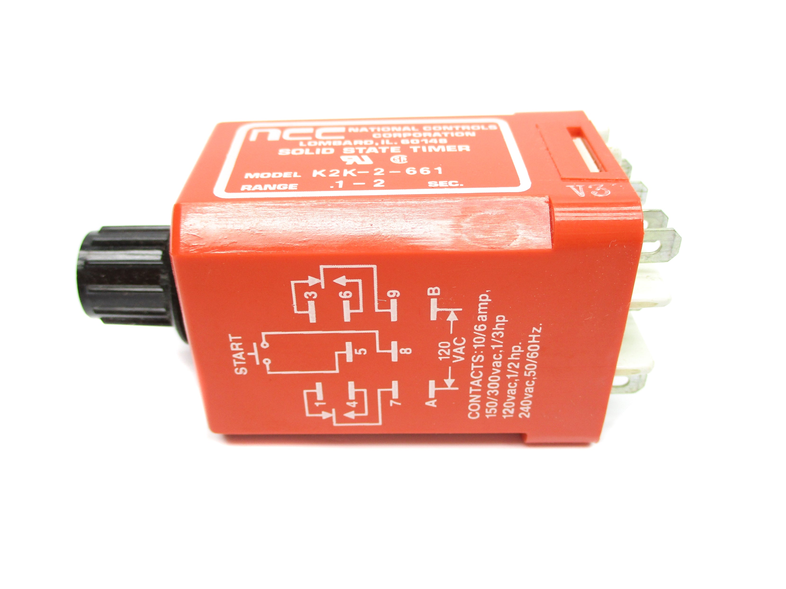 NCC K2K-2-661 120VAC 10/6A NSNP