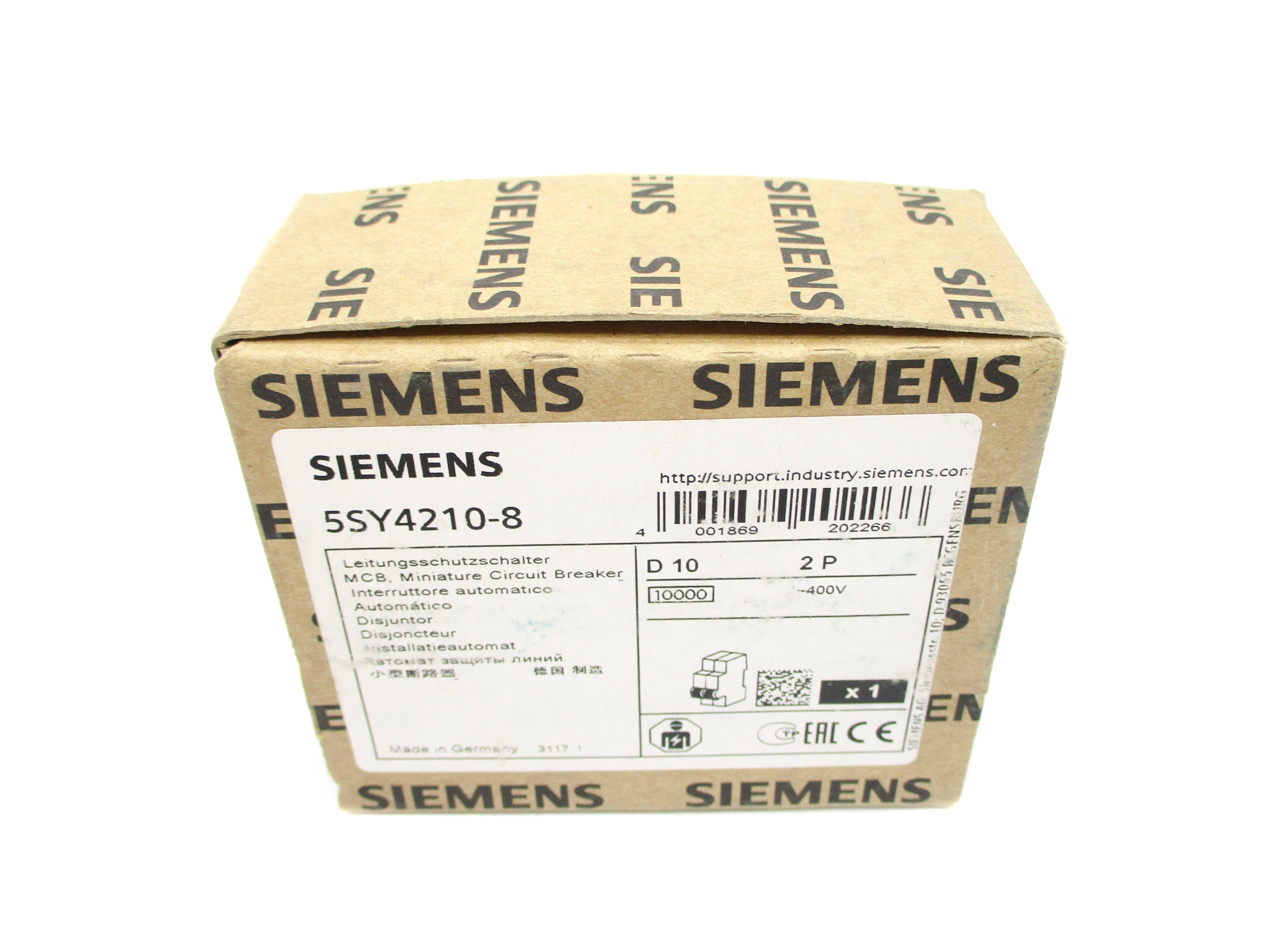 SIEMENS 5SY4210-8 400V 10A NSFS