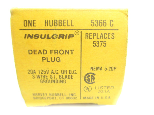 HUBBELL 5366C 125VAC/DC 20A NSMP