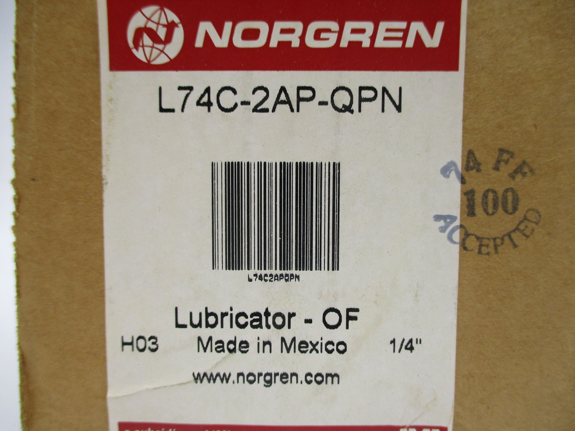 NORGREN L74C-2AP-QPN 150PSIG NSMP
