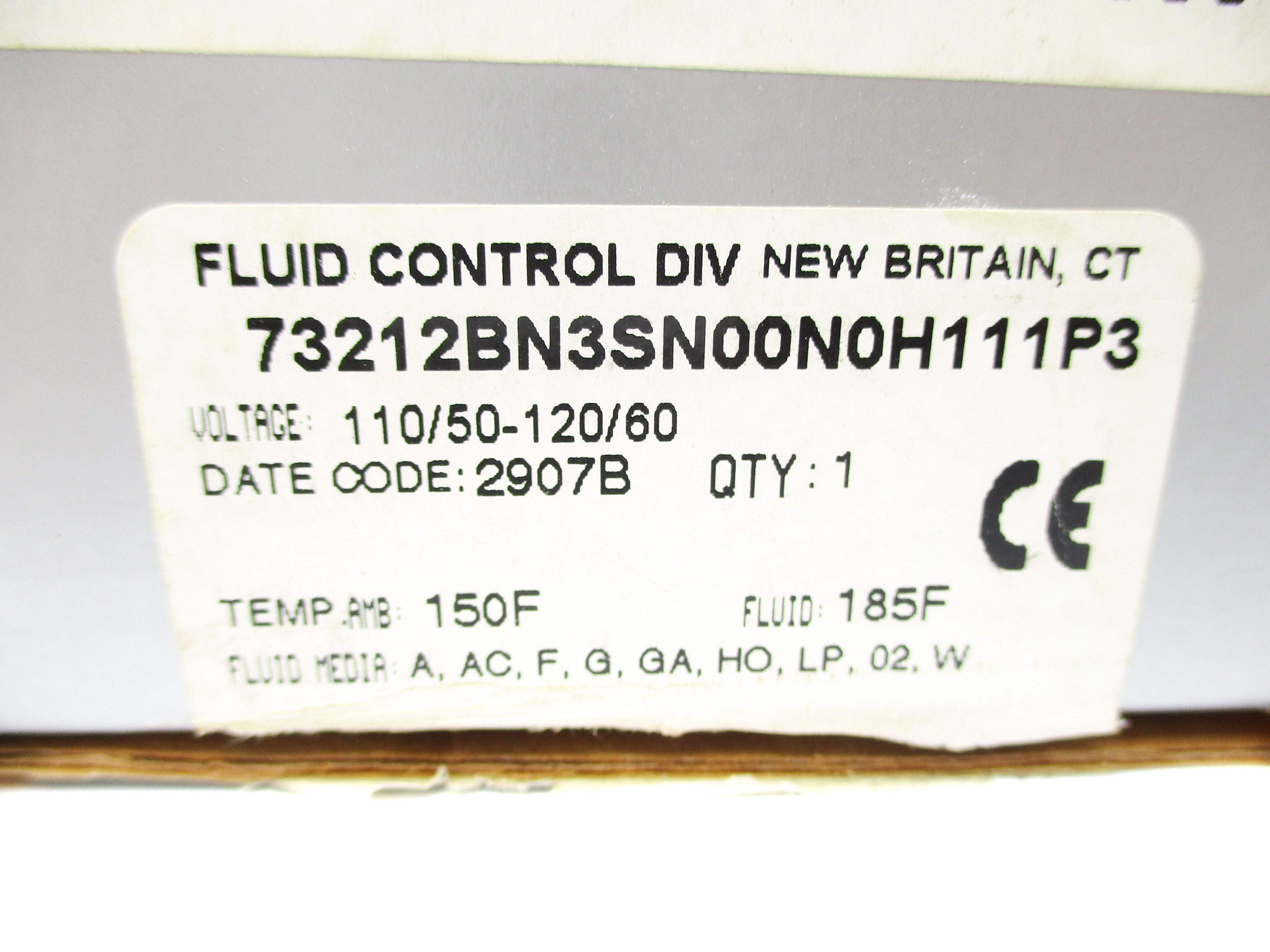 PARKER 73212BN3SN00N0H111P3 110/120V 5-300PSI NSMP