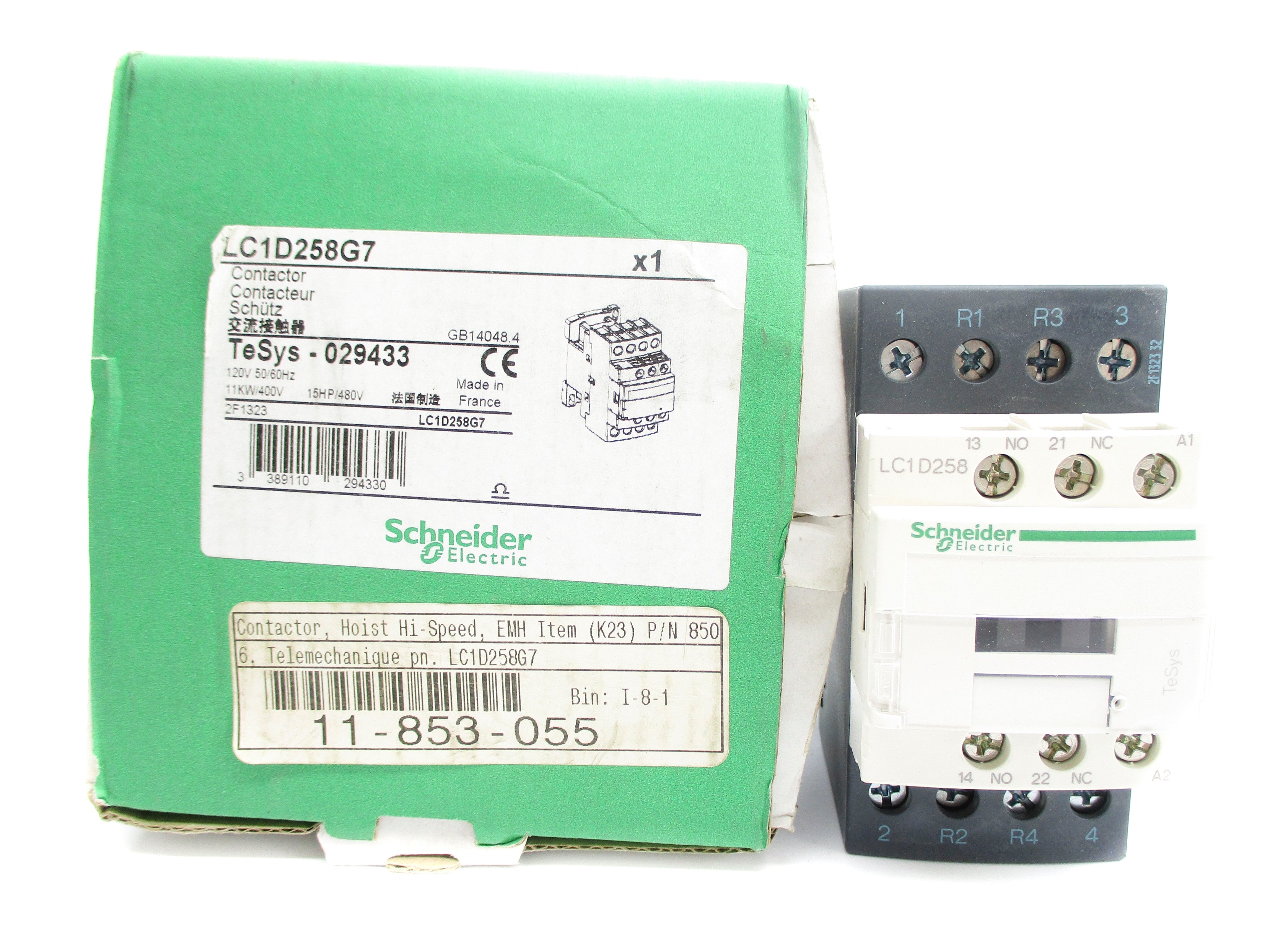 SCHNEIDER ELECTRIC LC1D258G7 120V NSMP