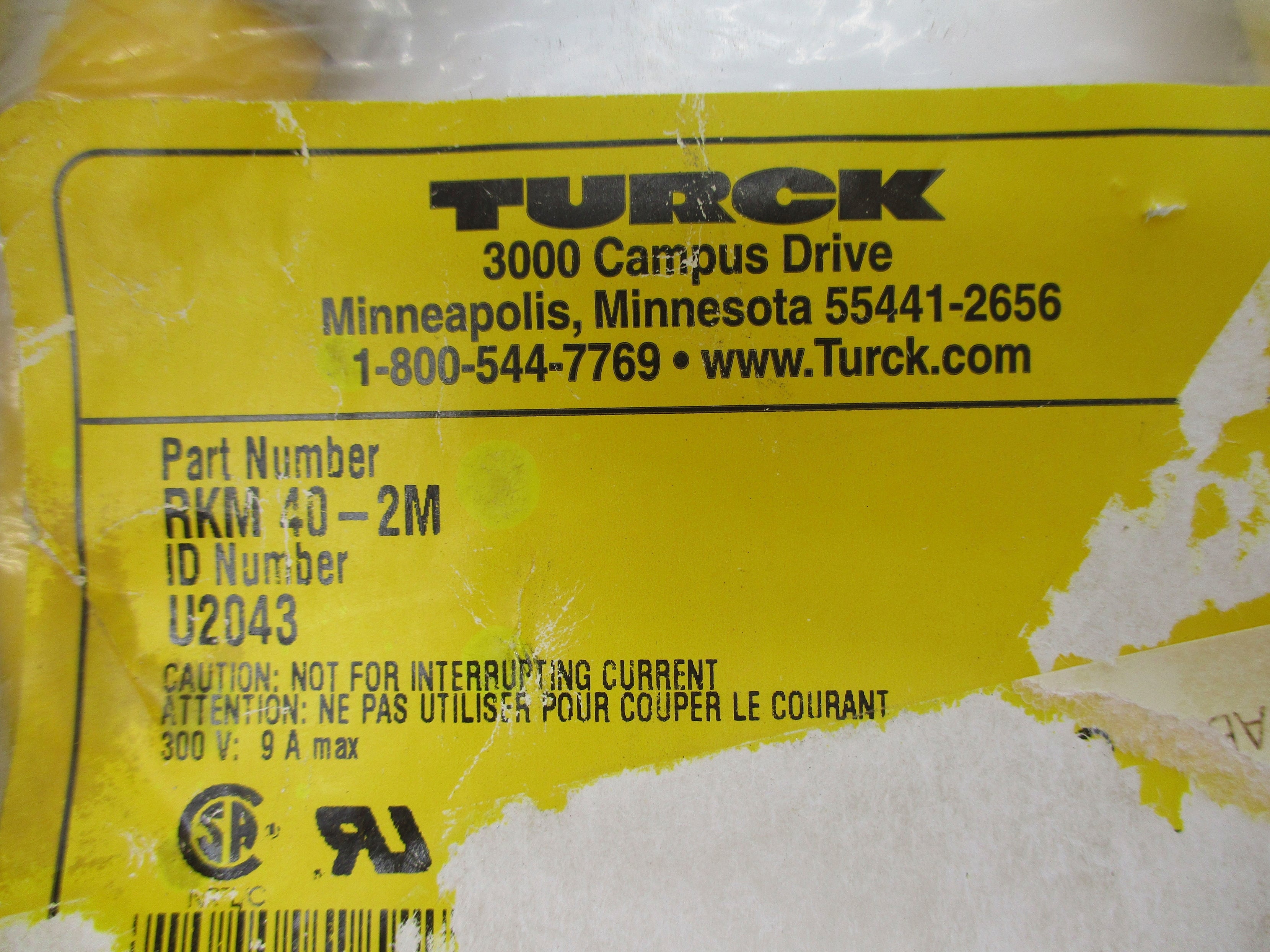 TURCK RKM40-2M U2043 NSMP