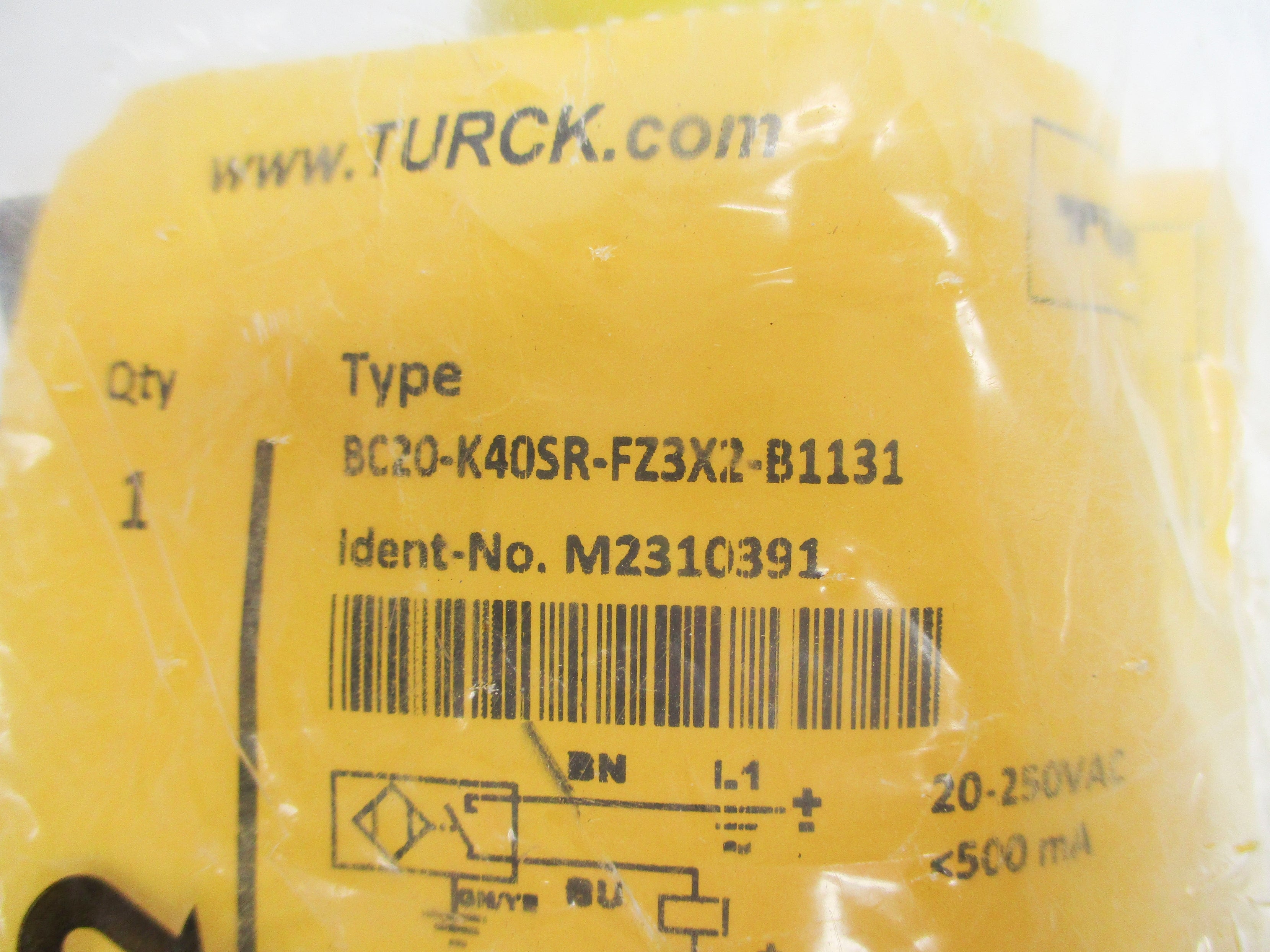 TURCK BC20-K40SR-FZ3X2-B1131 NSMP