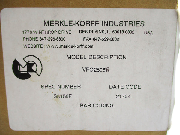 MERKLE-KORFF INDUSTRIES VFO2508 NSMP