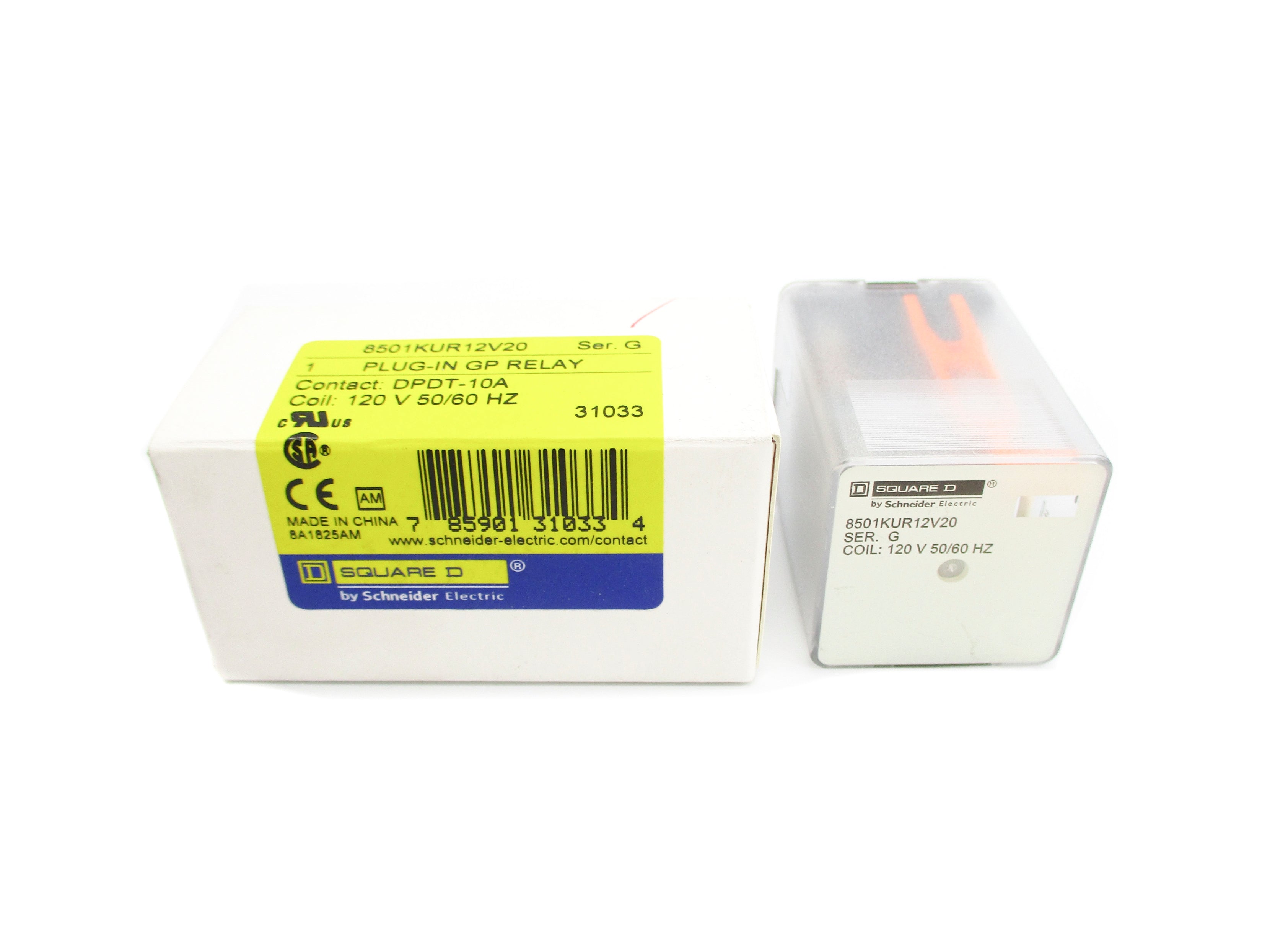 SQUARE D 8501KUR12V20 SER. G 120V 10A NSMP
