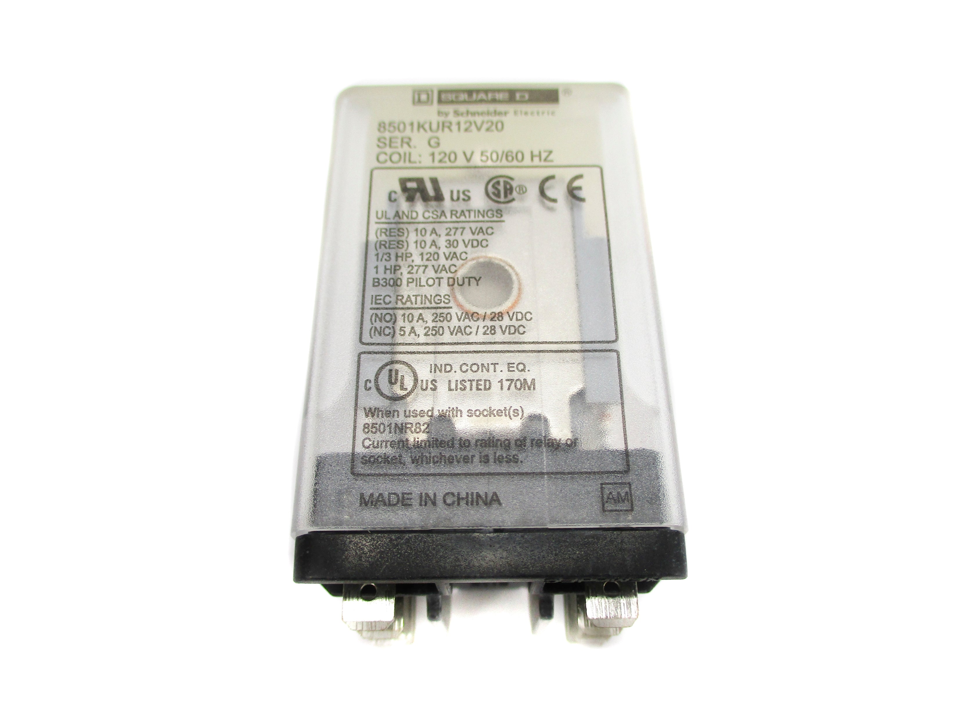 SQUARE D 8501KUR12V20 SER. G 120V 10A NSMP