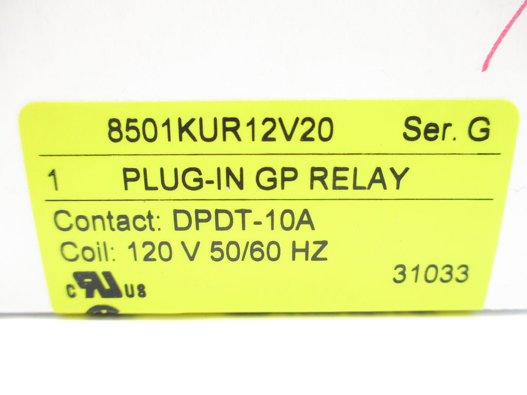 SQUARE D 8501KUR12V20 SER. G 120V 10A NSMP