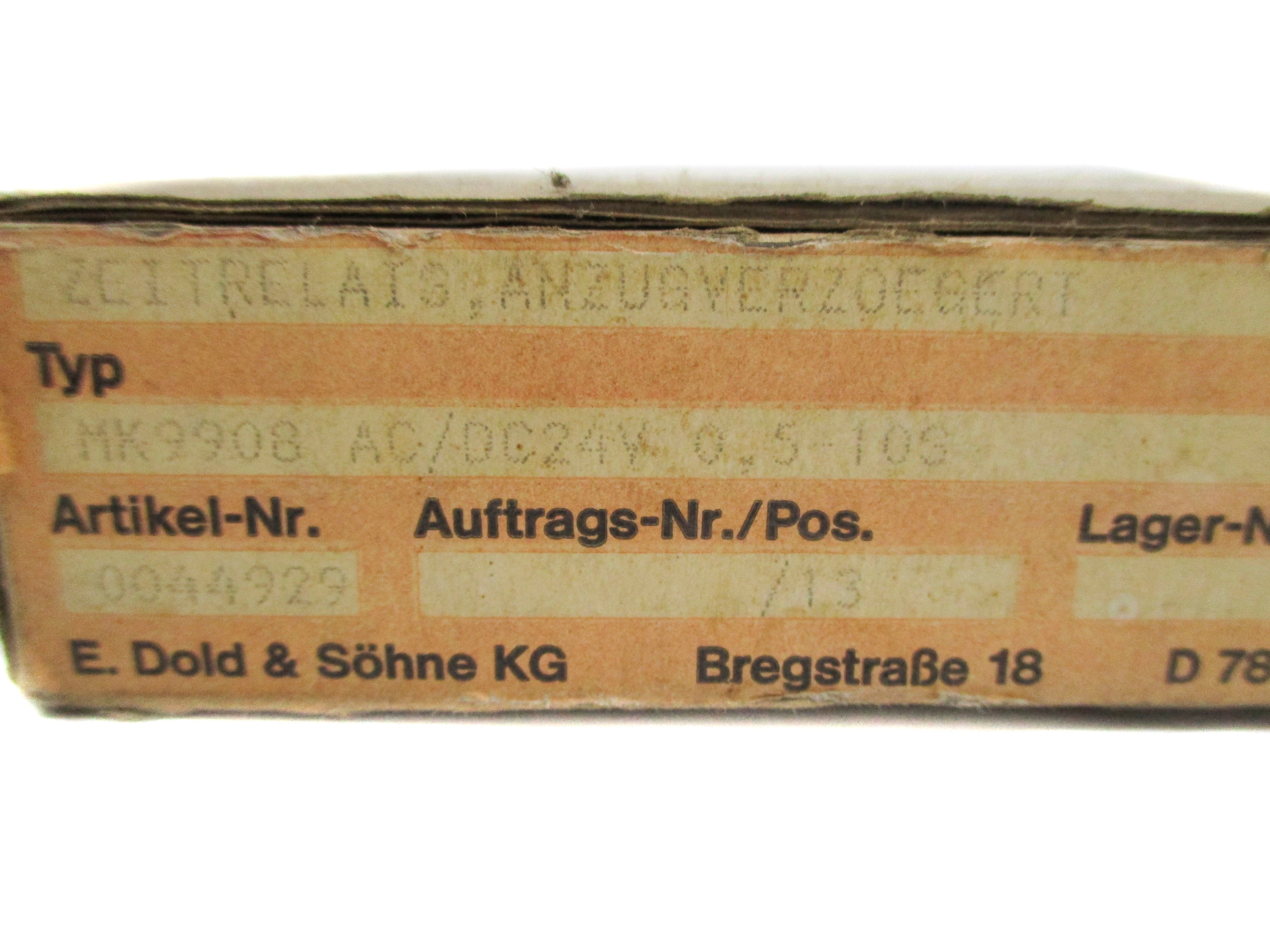E. DOLD & SOHNE MK9908 24V NSMP