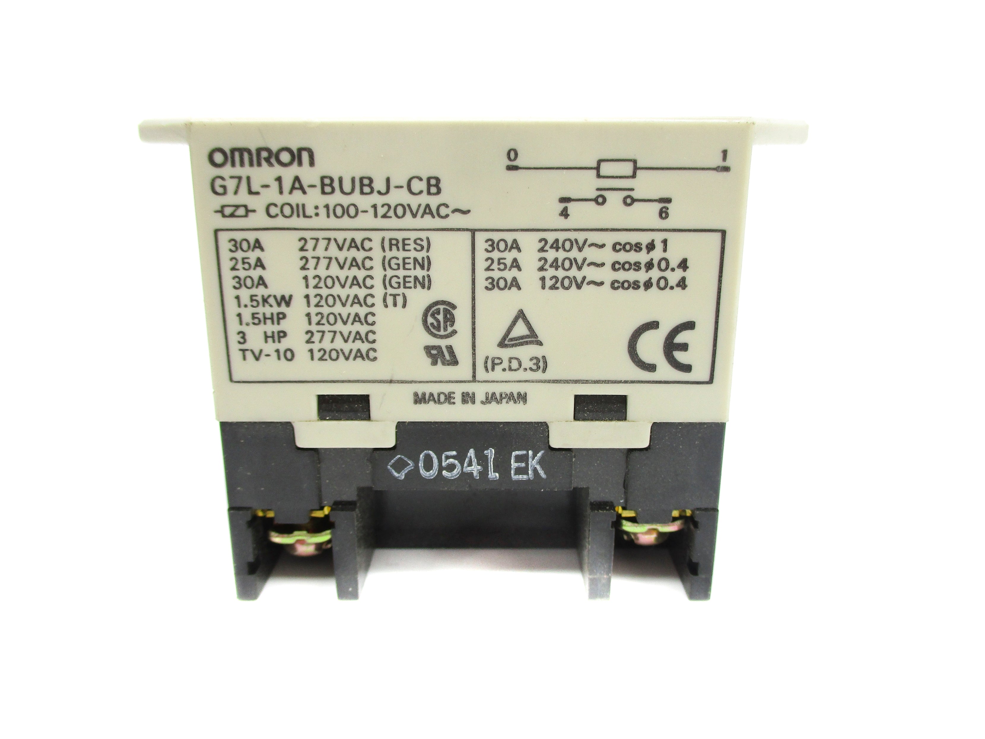 OMRON G7L-1A-BUBJ-CB 30A 100/120VAC NSNP