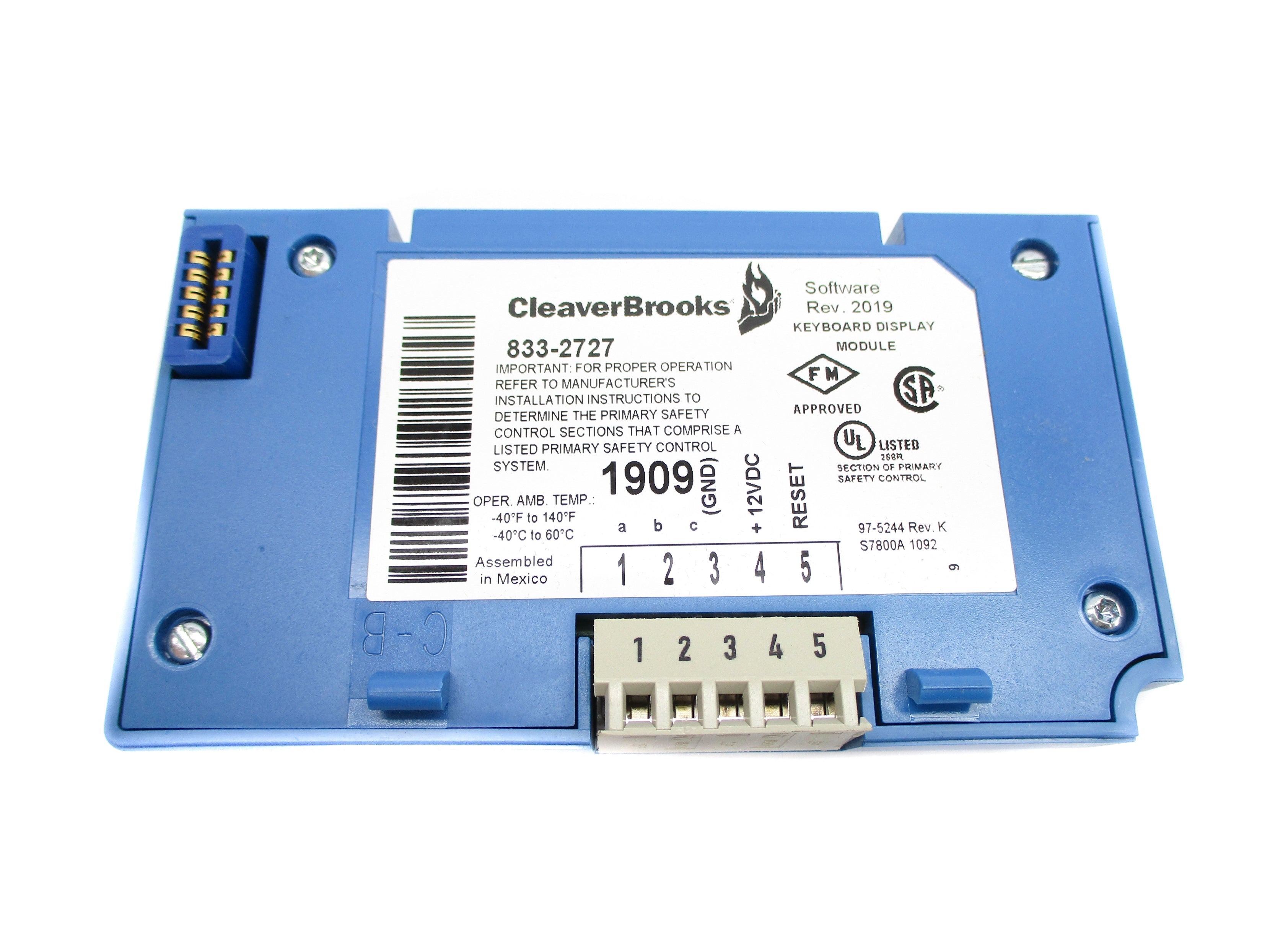 CLEAVER BROOKS CB833-2727 NSMP