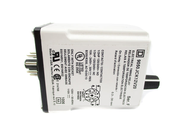 SQUARE D 9050JCK12V20 SER. F 110/120V NSMP