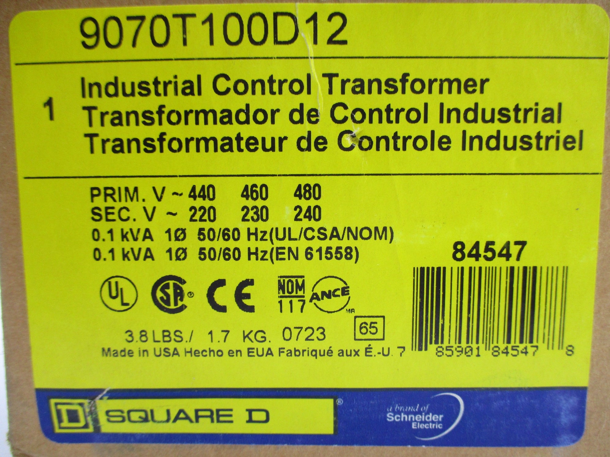 SQUARE D 9070T100D12 NSMP
