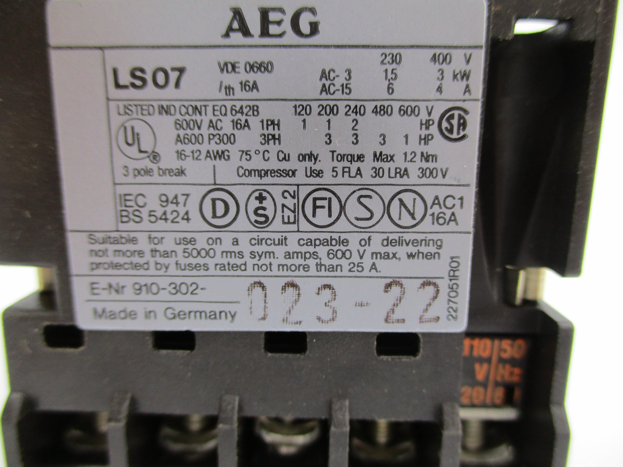 AEG LS0701E 110/120V NSNP